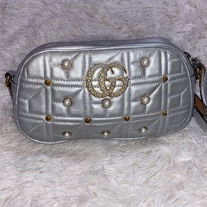 💥SOLD💥 Gucci Marmont Metallic Pearl Studded Matelasse Bag